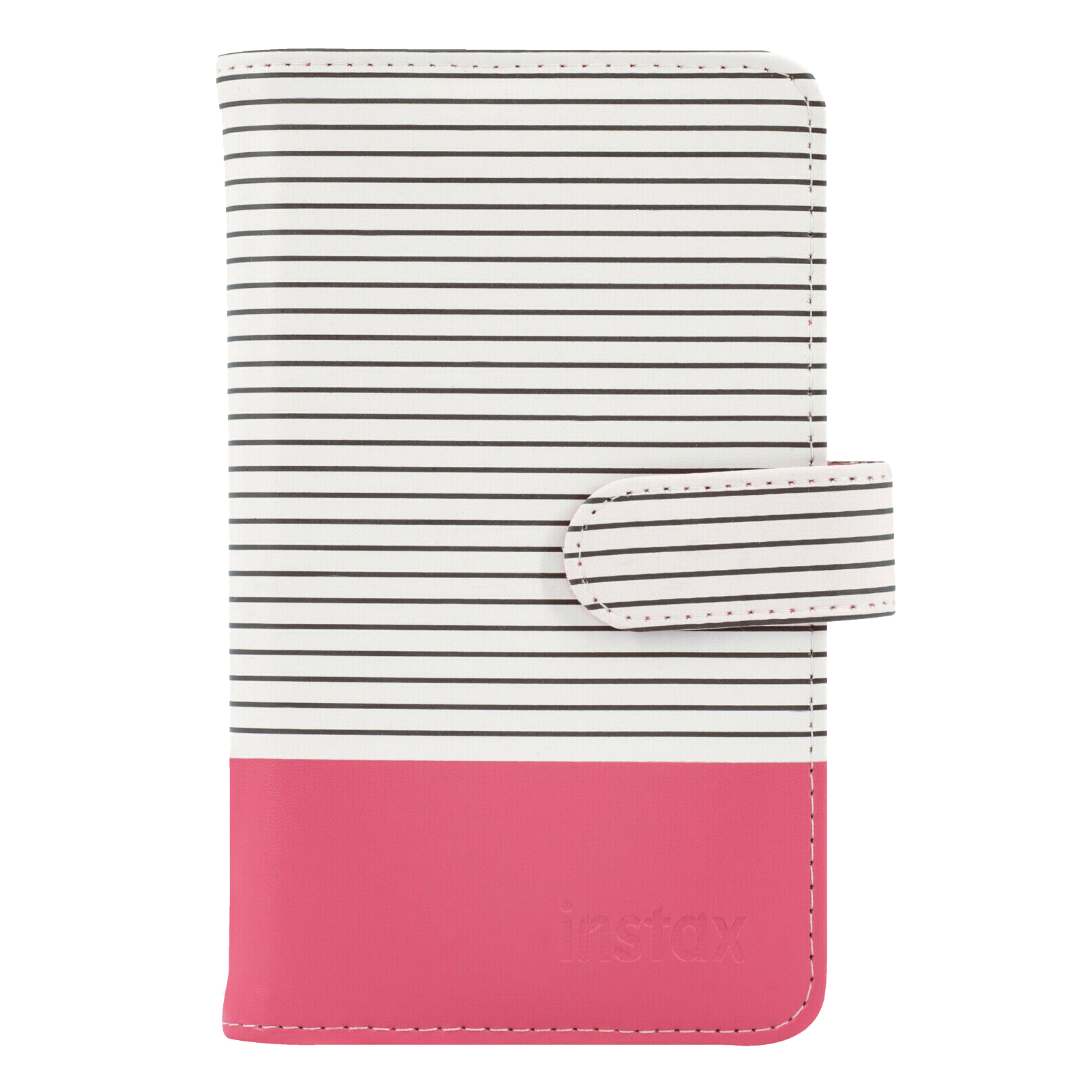 Albums instax mini LAPORTA "Striped Fla Pink", ar kabatiņām, 108 fotogrāfijām