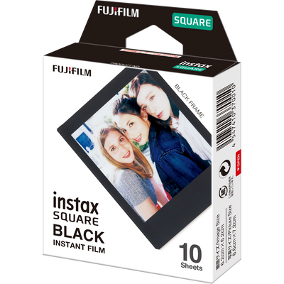 instax SQUARE foto filma GLOSSY BLACK FRAME (10gab.)