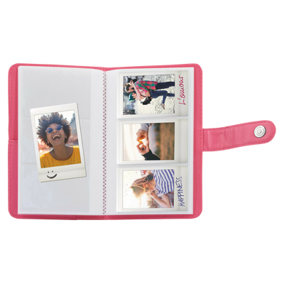 Albums instax mini LAPORTA "Striped Fla Pink", ar kabatiņām, 108 fotogrāfijām