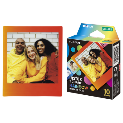 instax SQUARE foto filma RAINBOW (10gab.)