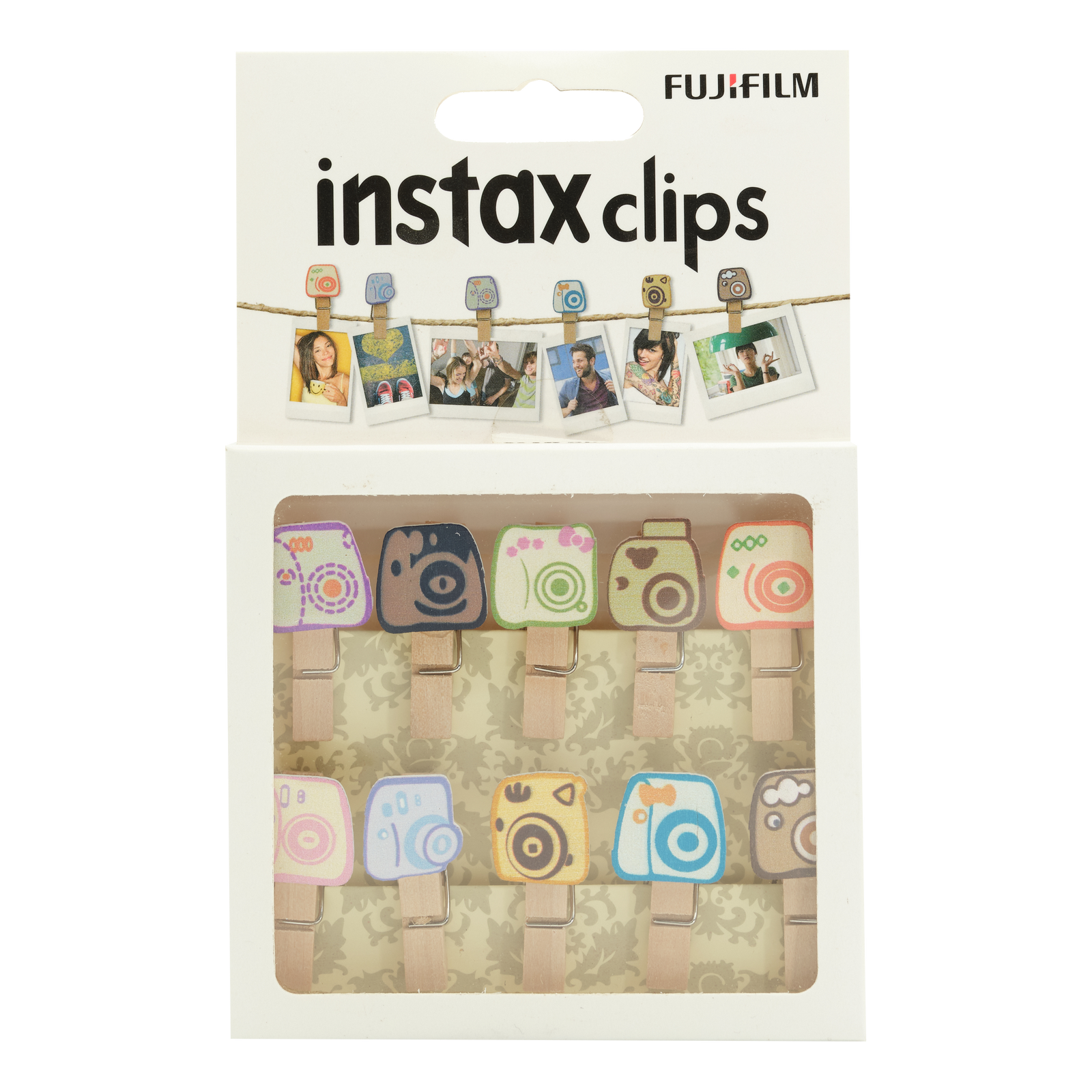 instax fotogrāfiju turētājs knaģītis  "fotoaparāts" 10 gab.