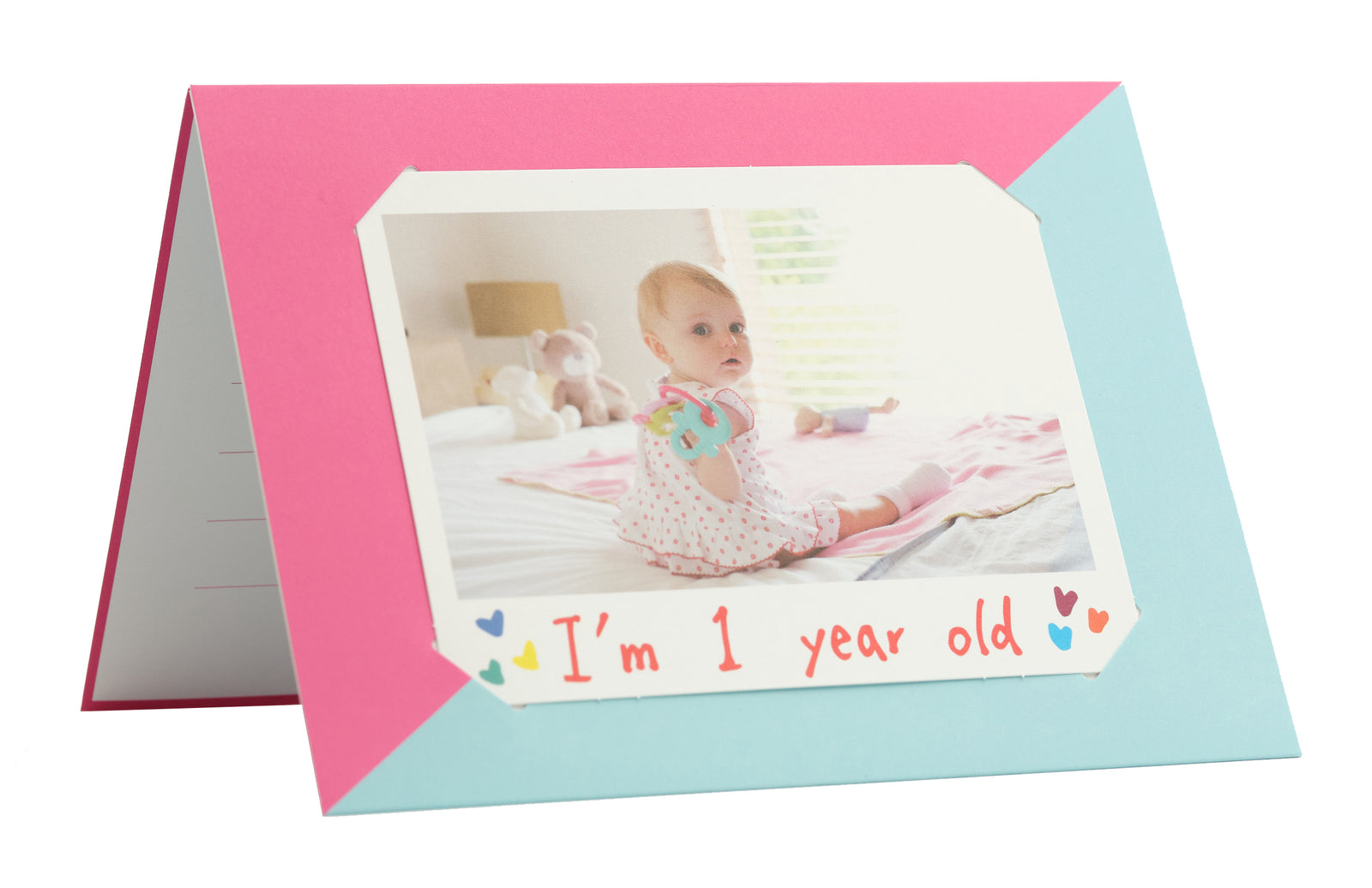 instax Wide pastkarte zila/rozā