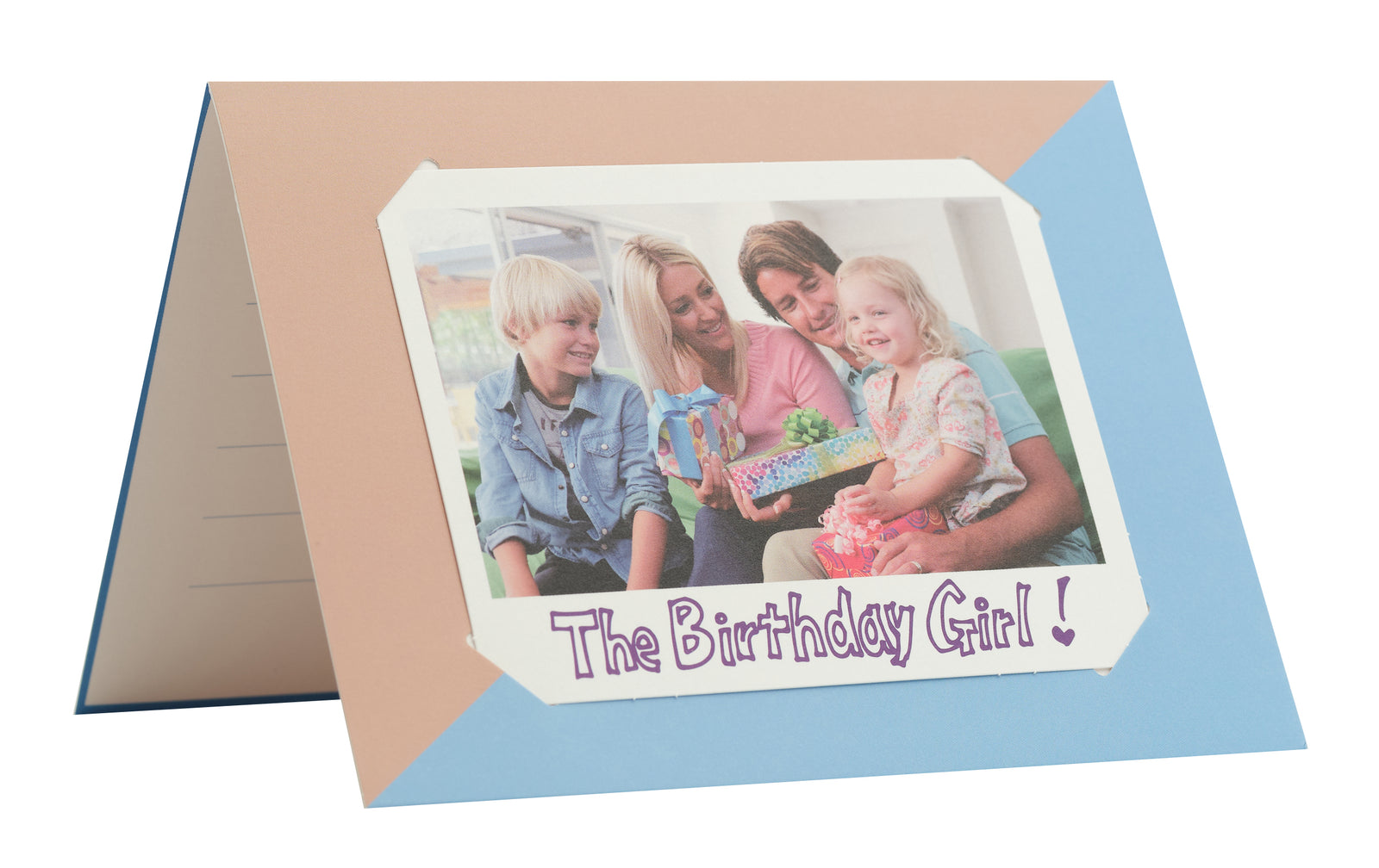 instax Wide pastkarte brūna/zila