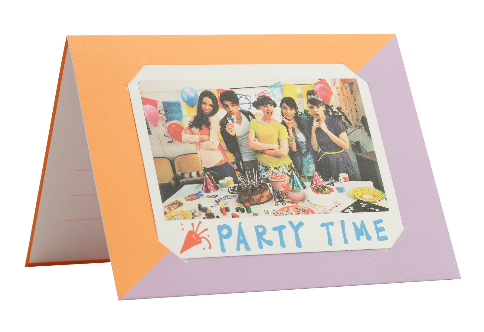 instax Wide pastkarte oranža/violeta