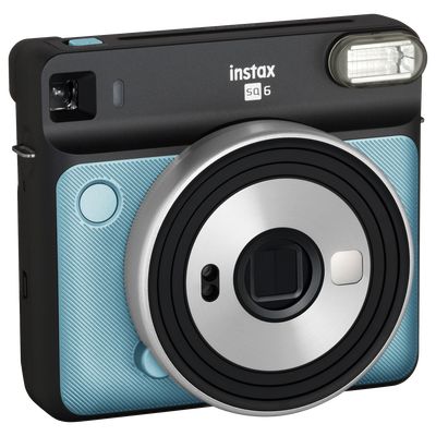 instax SQUARE SQ6 AQUA BLUE moment foto kamera+instax SQUARE glossy (10gab.)