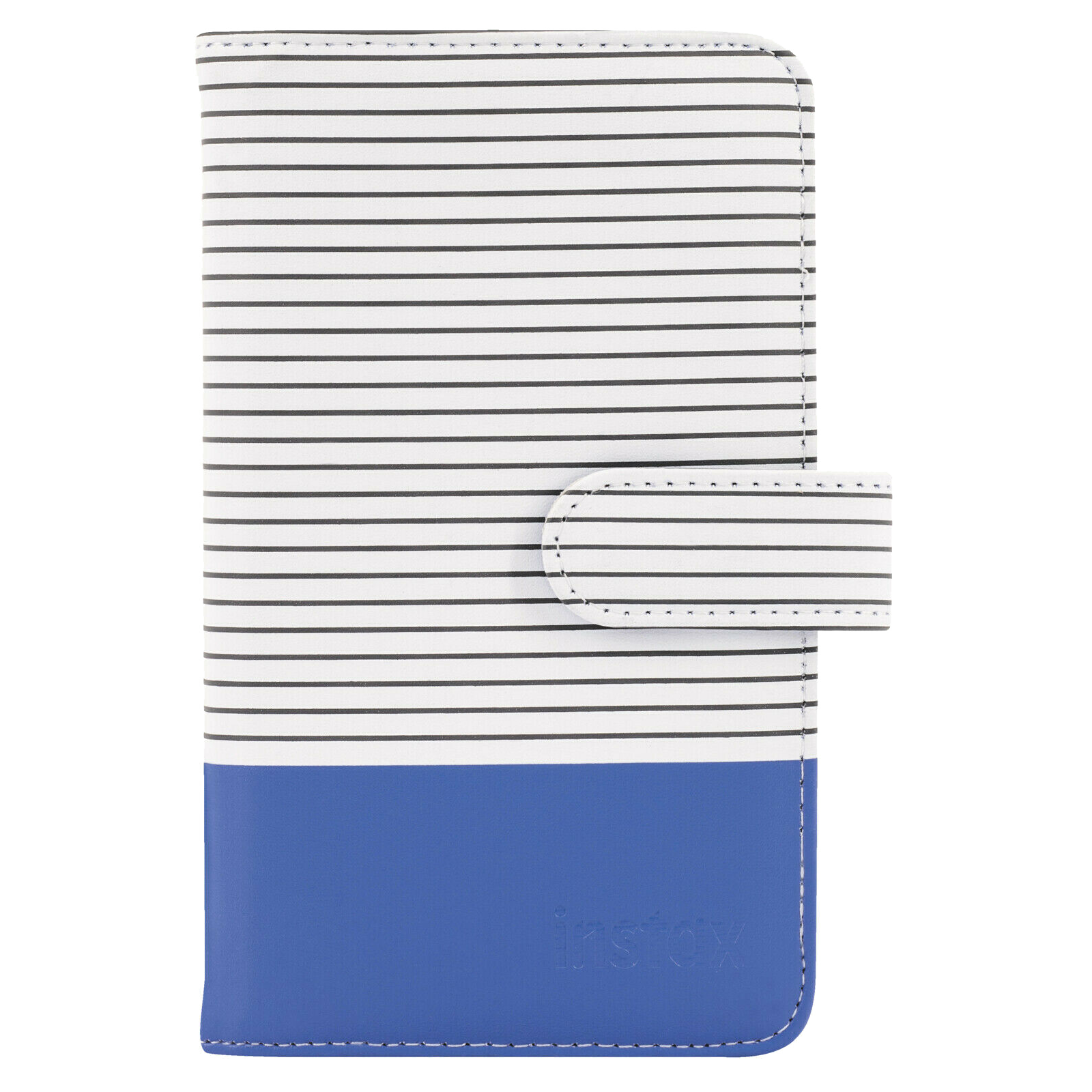 Albums instax mini LAPORTA "Striped Cob Blue", ar kabatiņām, 108 fotogrāfijām