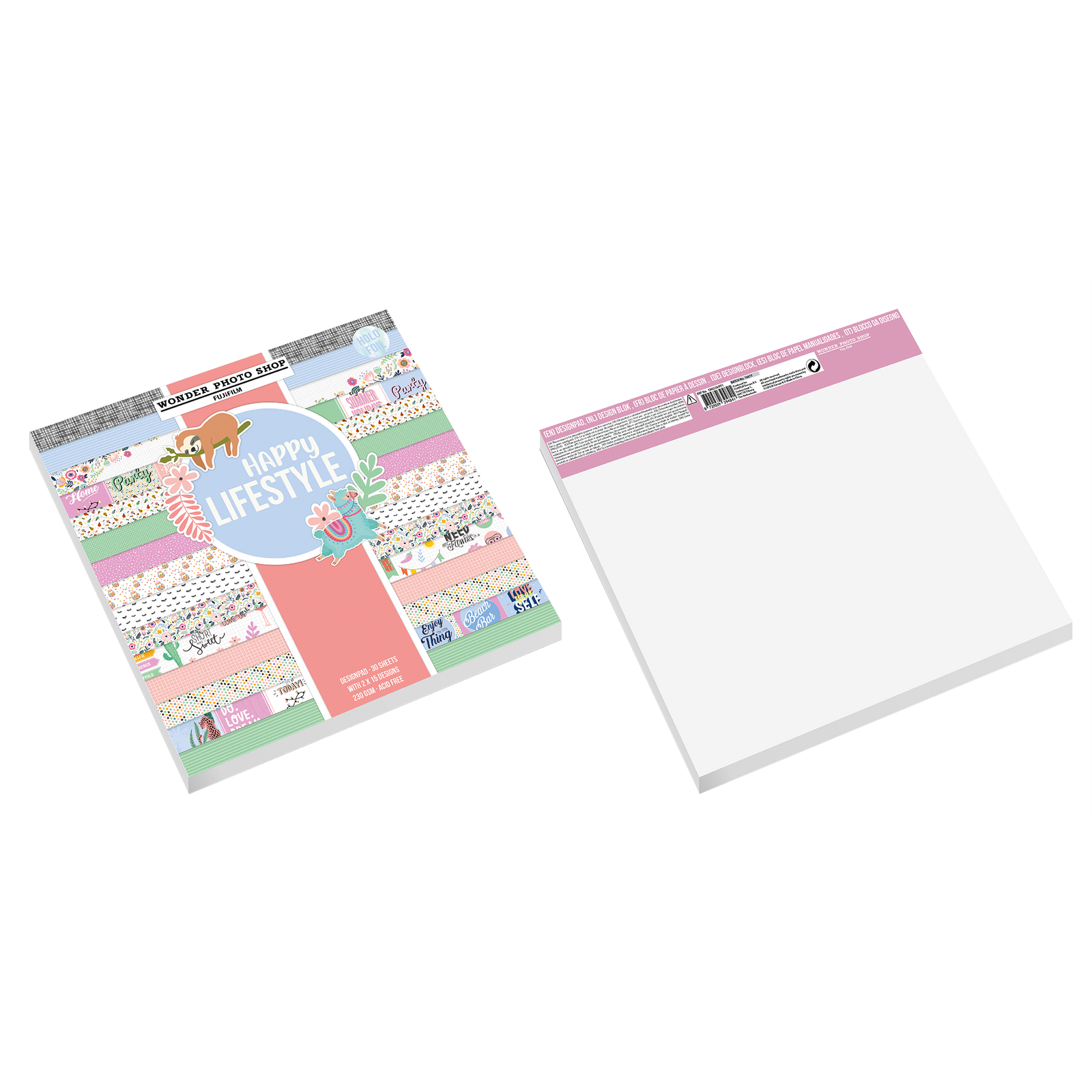 Dekoratīvo papīra lokšņu komplekts LIFESTYLE 30,5x30,5 cm