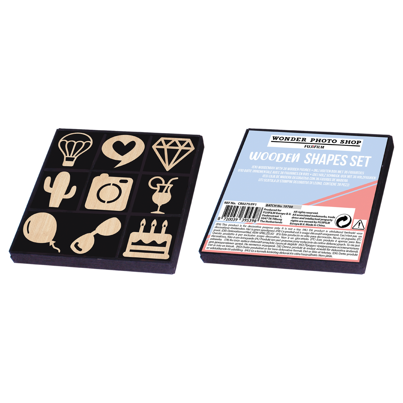 Koka veidņu komplekts kastītē LIFESTYLE, 36 gab.