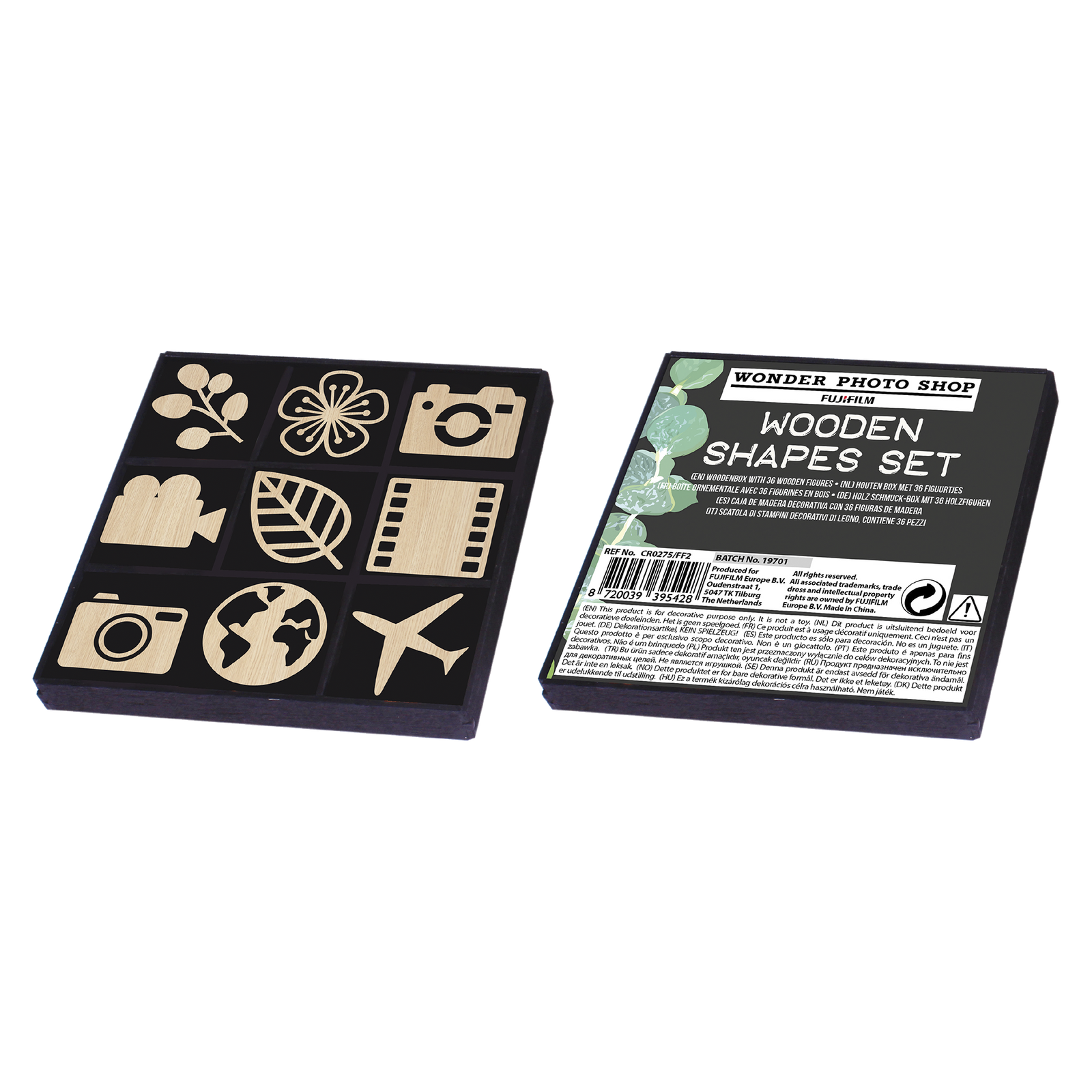 Koka veidņu komplekts kastītē VINTAGE, 36 gab.