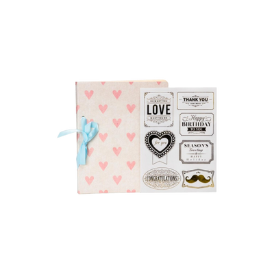 Albums instax Scrapbook "Pink Hearts" 20x20, 16 lpp.
