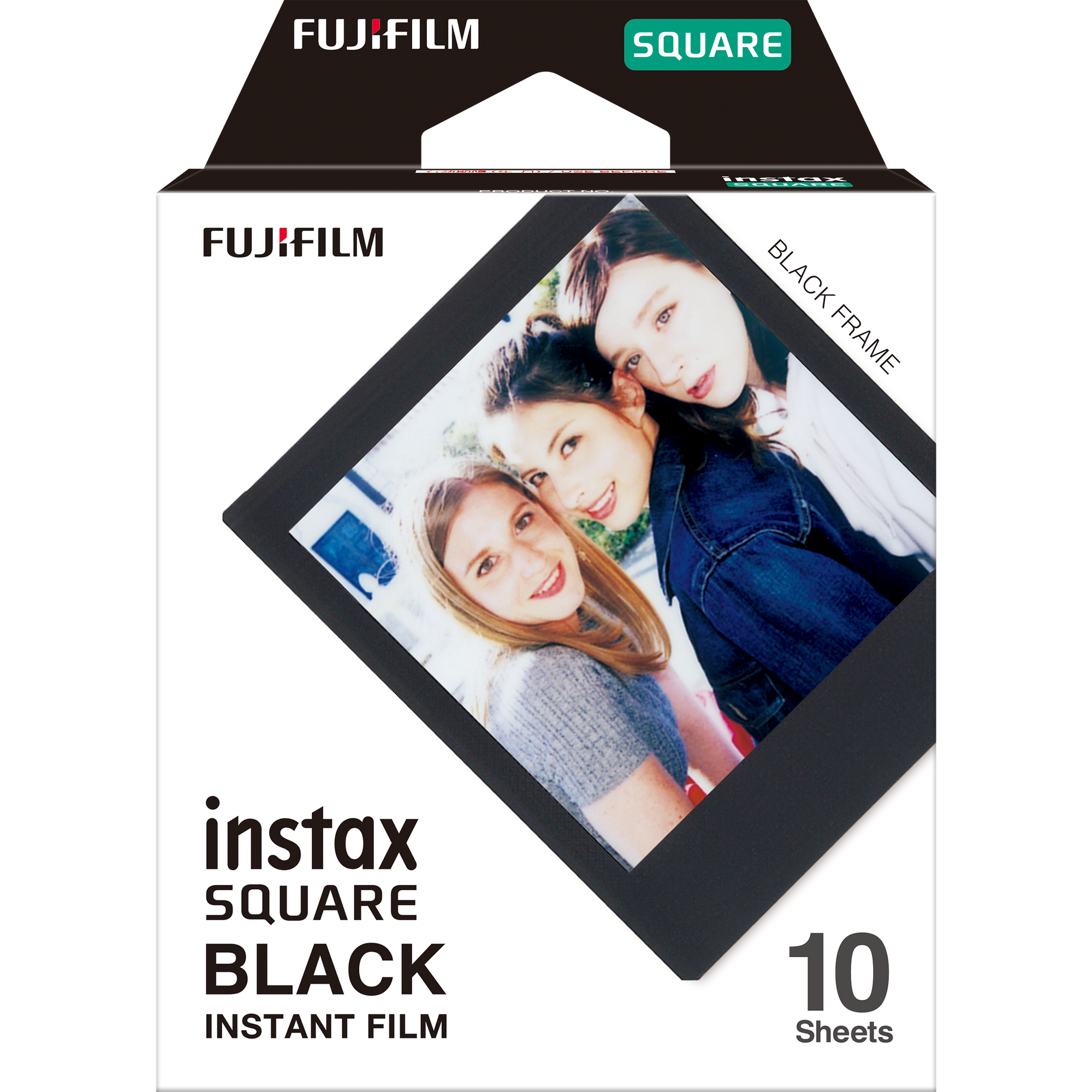 instax SQUARE foto filma GLOSSY BLACK FRAME (10gab.)