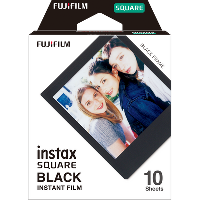 instax SQUARE foto filma GLOSSY BLACK FRAME (10gab.)