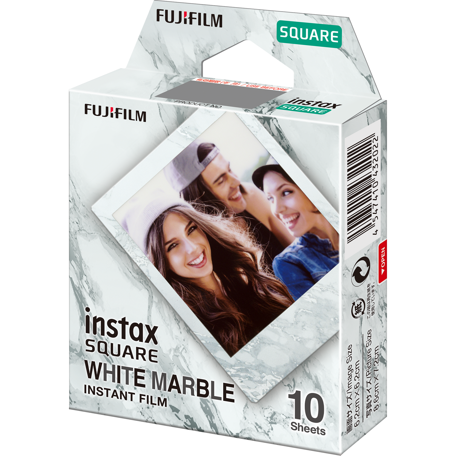 instax SQUARE foto filma WHITE MARBLE (10gab.)