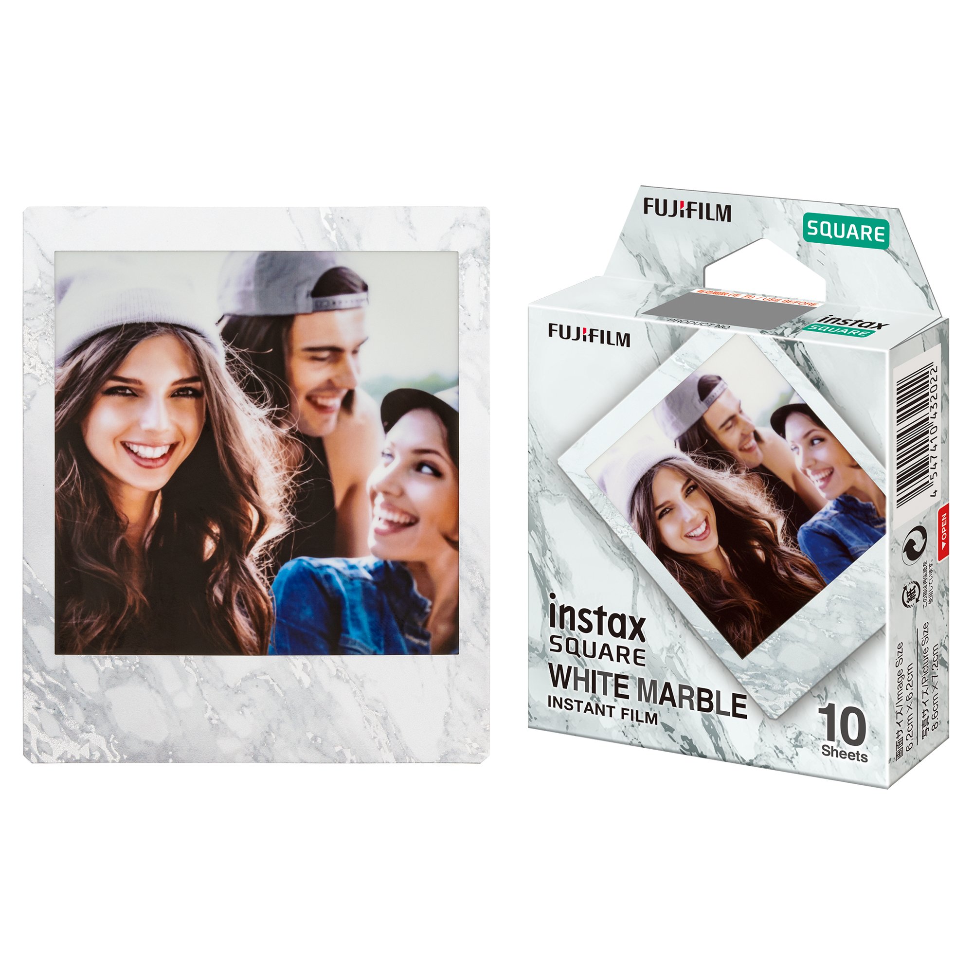 instax SQUARE foto filma WHITE MARBLE (10gab.)