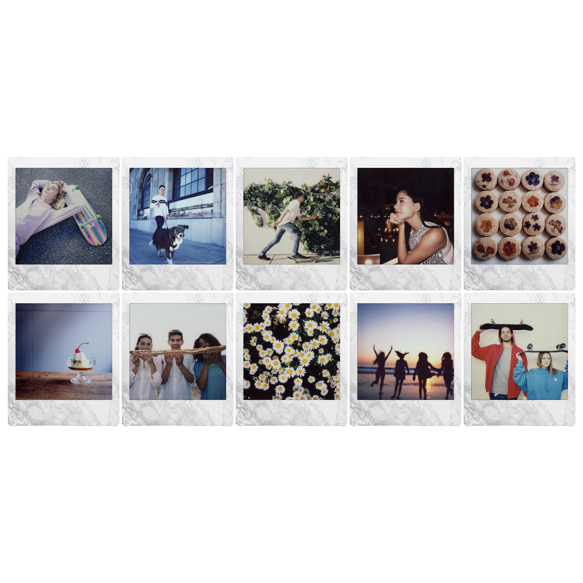 instax SQUARE foto filma WHITE MARBLE (10gab.)