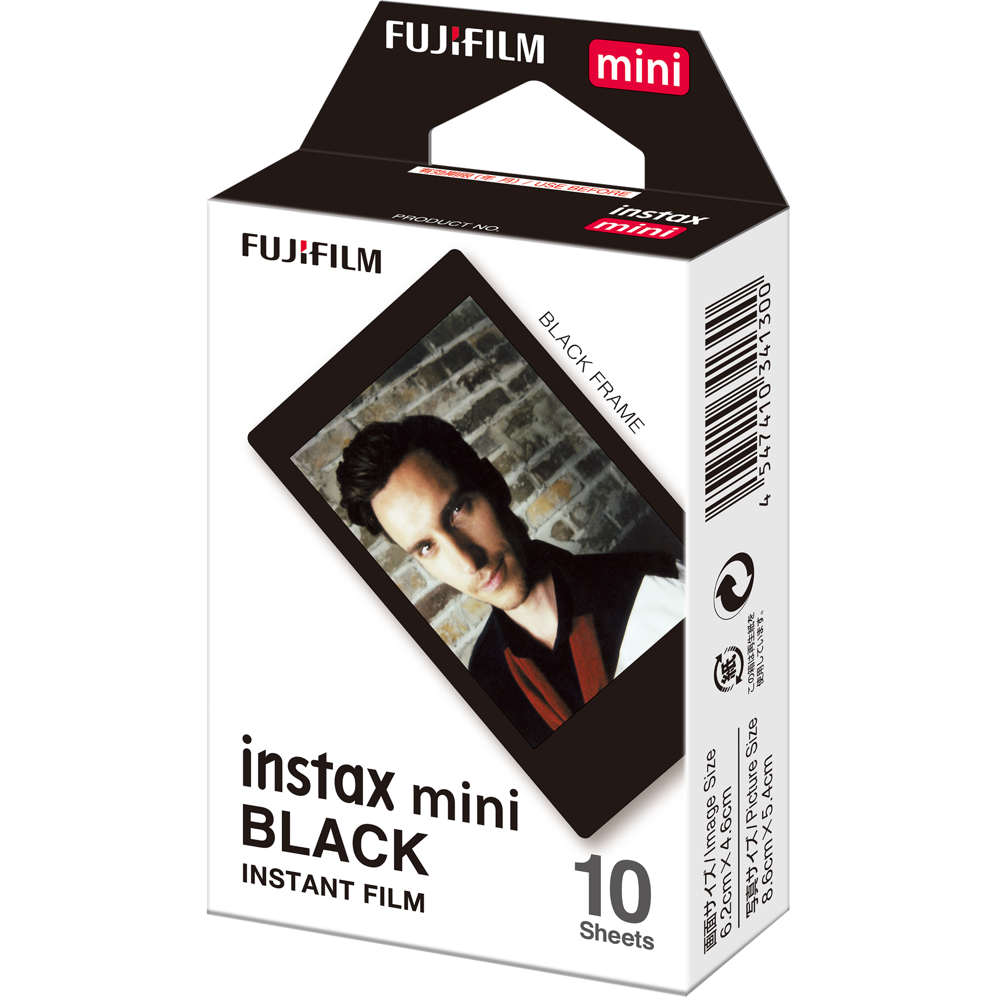 instax mini foto filma BLACK FRAME (10gab.)