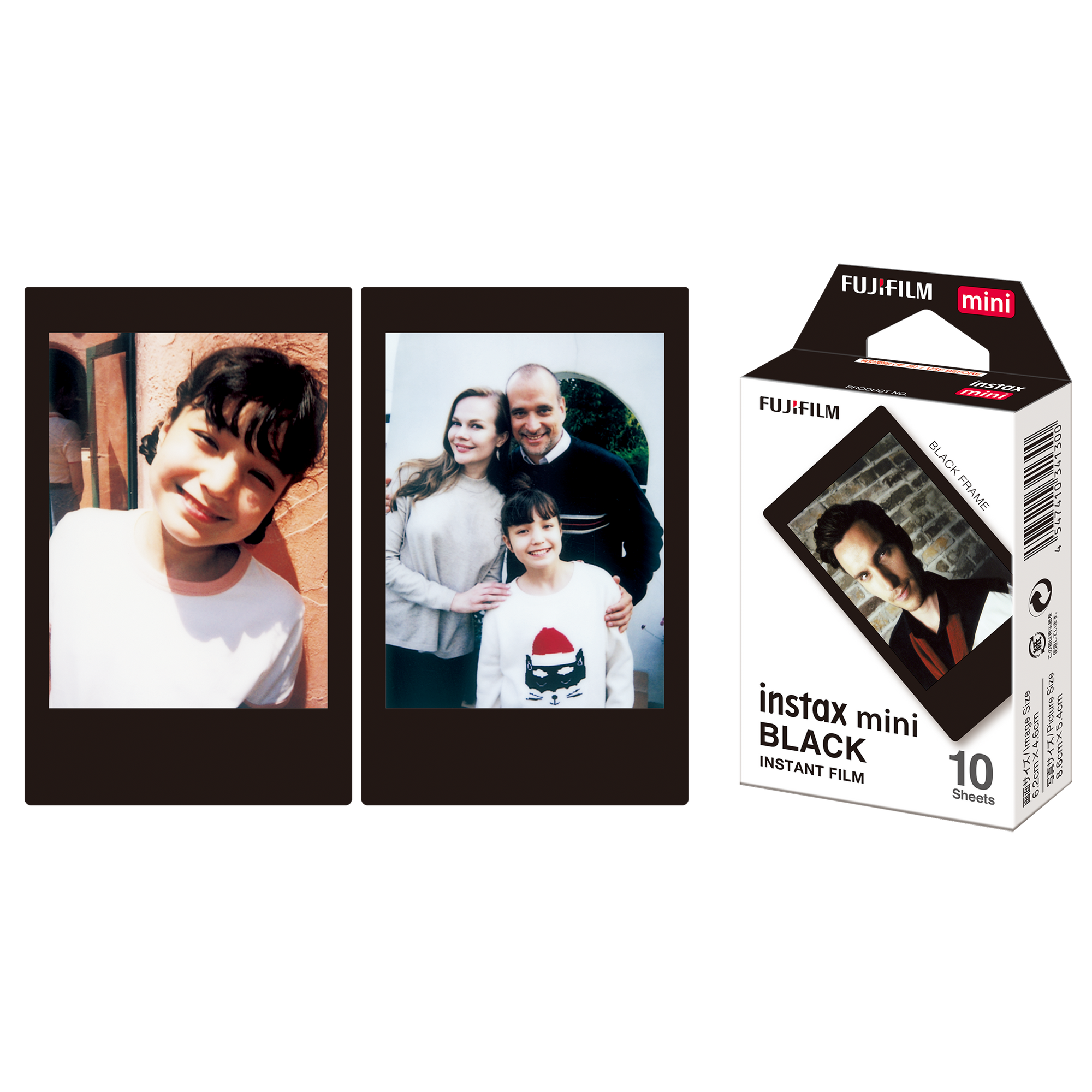 instax mini foto filma BLACK FRAME (10gab.)