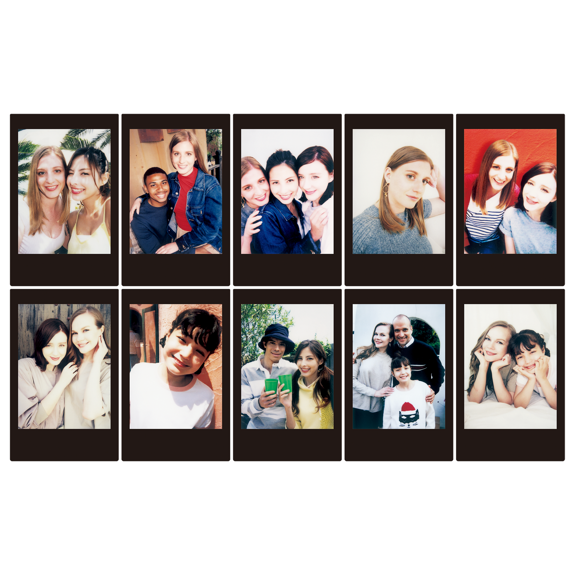 instax mini foto filma BLACK FRAME (10gab.)