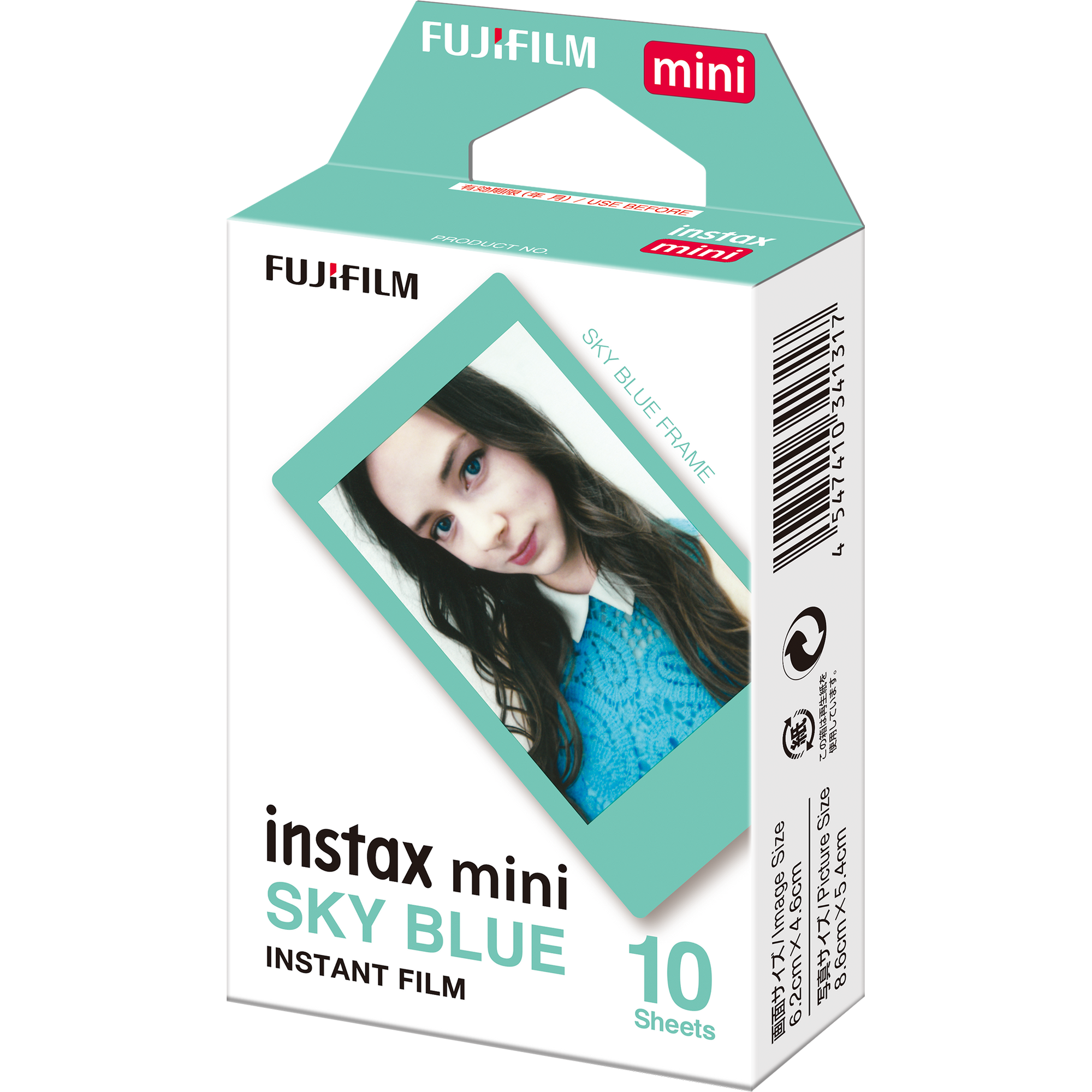 instax mini foto filma SKY BLUE FRAME (10gab.)